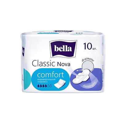 Прокладки впитывающие BELLA 10шт Nova Classic Comfort (новый дизайн)