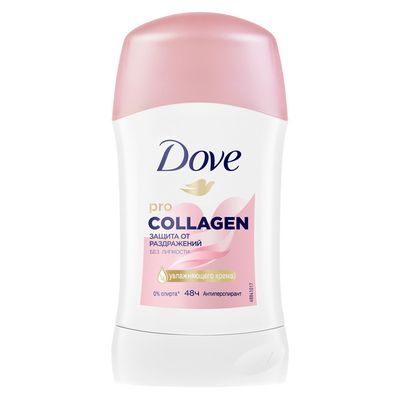 Дезодорант для тела DOVE/ДАВ 40мл женский pro-Collagen стик