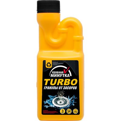 Средство для прочистки труб UNICUM 600г Удобная минутка TURBO гранулы от засоров