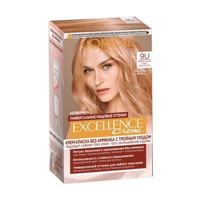 Краска для волос L'OREAL  EXCELL UNIV NUDES 9U универсальный очень светло-русый