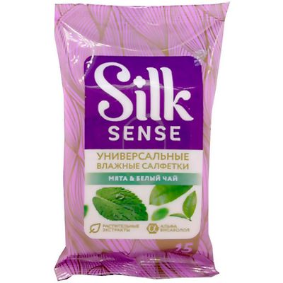 Влажные салфетки OLA! SILK SENSE 15шт Влажные салфетки универсальные аромат Белый чай и Мята