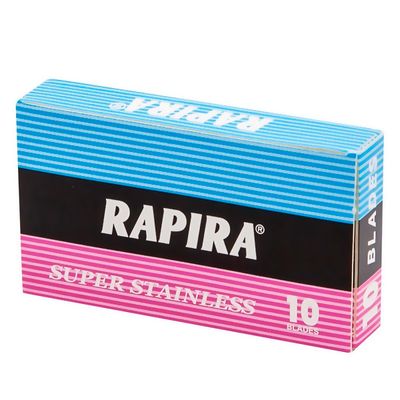 Лезвия двухсторонние Rapira Classic 10шт классические с хромом-тефлоновым напылением