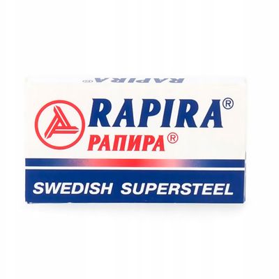 Лезвия двухсторонние Rapira Swedish SuperSteel 5шт классические с хромом-тефлоновым напылением