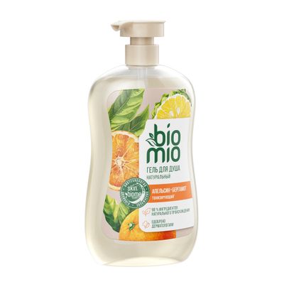 Гель для душа BIO MIO 650мл BIO SHOWER GEL Апельсин и бергамот, дозатор