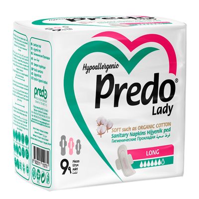 Гигиенические женские прокладки PREDO 9шт LONG