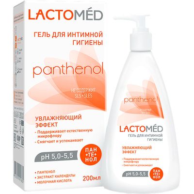 Средство для интимной гигиены ЛАКТОМЕД 200мл Увлажняющий эффект гель