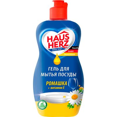 Средство для мытья посуды Haus Herz 450мл Ромашка + Витамин Е