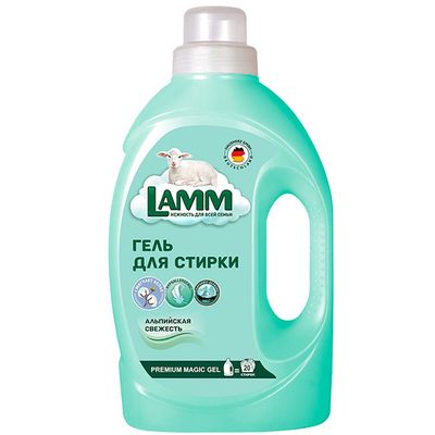 Средство для стирки LAMM 1300г гель Альпийская свежесть