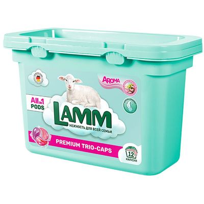Средство для стирки LAMM 12шт жидкое в капсулах AROMA