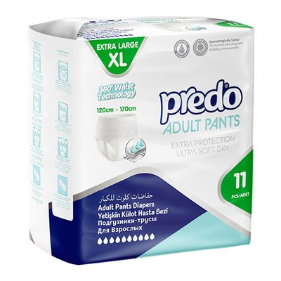 Подгузники-трусы для взрослых PREDO 11шт размер XL