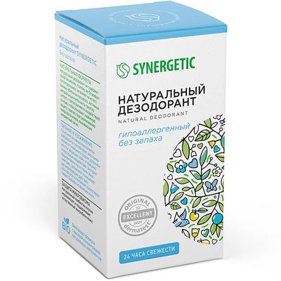 Дезодорант для тела SYNERGETIC 50мл натуральный БЕЗ ЗАПАХА