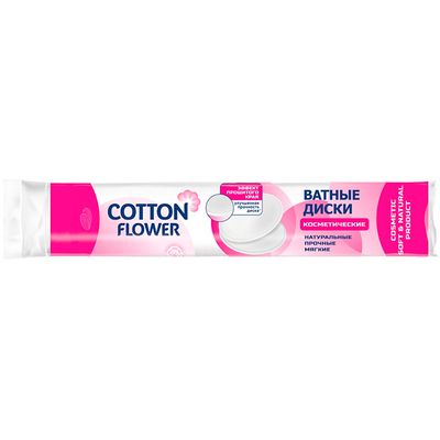 Ватные диски Cotton Flower 100+20шт (24шт/ящ)