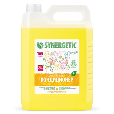 Кондиционер для белья SYNERGETIC 5000мл кондиционер-ополаскиватель для белья Цветочная фантазия