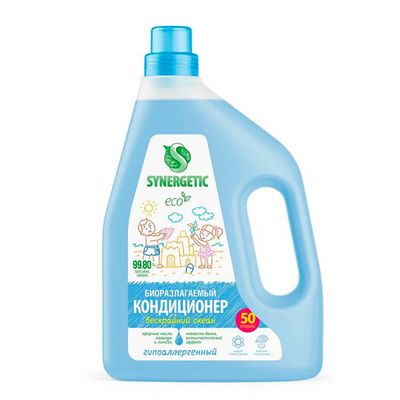 Кондиционер для белья SYNERGETIC 1500мл кондиционер-ополаскиватель для белья Бескрайний океан