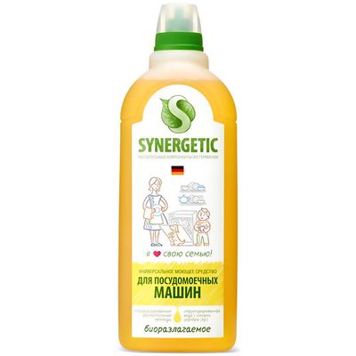 Гель для мытья посуды SYNERGETIC 1000мл биоразлогаемый автомат*8