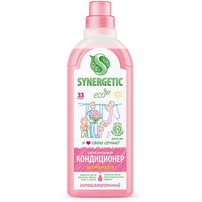 Кондиционер для белья SYNERGETIC 1000мл кондиционер-ополаскиватель Аромамагия*8