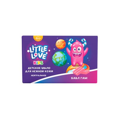 Мыло туалетное Little Love 90г Детское для нежной кожи бабл гам