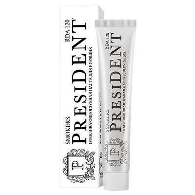 Зубная паста PRESIDENT 75г Smokers