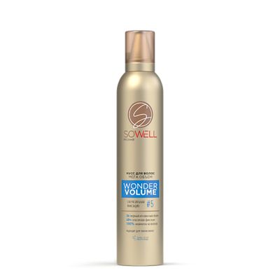 Мусс для волос SoWell 200см3 Wonder Volume Мега объем от корней  сверхсильной фиксации