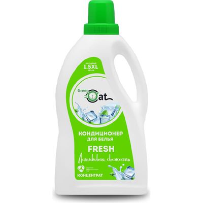 Кондиционер для белья Green Cat 1500мл Кондиционер ополаскиватель Fresh
