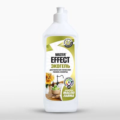 MASTEREFFECT 500мл экогель д/чистки свч-печей, плит, раковин, сковород Эфирное масло лайма