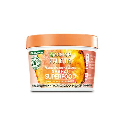 Маска для волос GARNIER Fructis SUPERFOOD 390мл Ананас