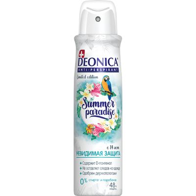 Дезодорант для тела DEONICA (Vegan Formula) 150мл Summer Paradise 14+ спрей*6