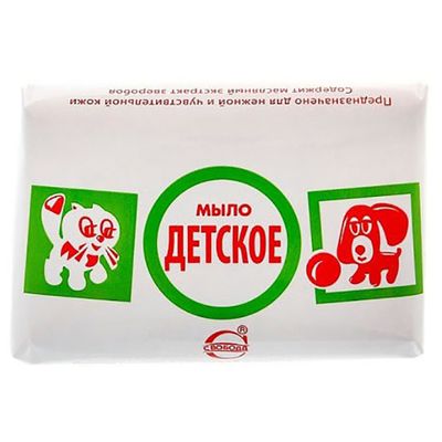 Мыло туалетное ДЕТСКОЕ 90г с чередой*36