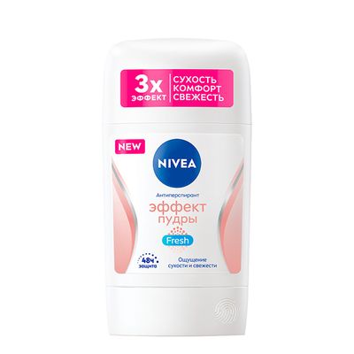 Дезодорант для тела NIVEA 50мл стик Эффект Пудры Fresh