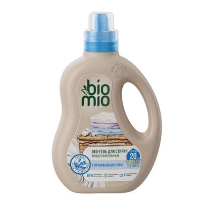 Гель для стирки BIO MIO 900мл BIO GEL LAUNDRY 2-IN-1 гель и пятновыводитель для стирки белья