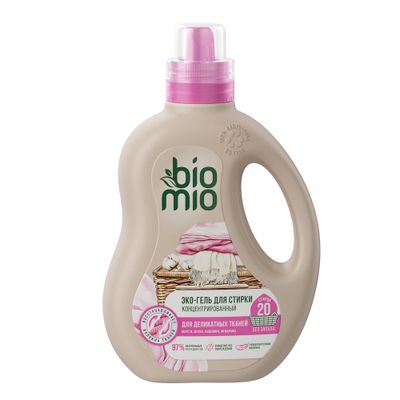 Гель для стирки BIO MIO 900мл BIO GEL LAUNDRY DELICATES деликатных тканей