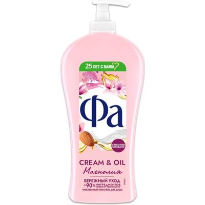 Крем-гель для душа FA/ФА 750мл Крем-гель Cream&Oil Магнолия
