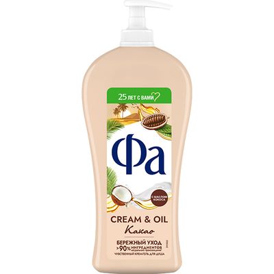 Крем-гель для душа FA/ФА 750мл Крем-гель Cream&Oil Какао