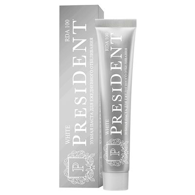 Зубная паста PRESIDENT DAILY 68г White