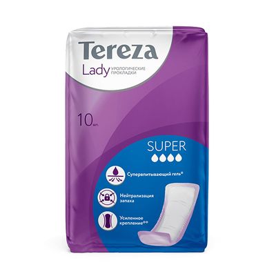 Урологические прокладки TEREZAMED Lady Super уп 10 шт