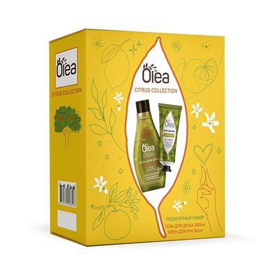 Подарочный набор OLEA CITRUS COLLECTION OLEA URBAN 300мл Гель д/душа Заряд бодрости+50мл OLEA Крем д/рук увлажняющий Oil Therapy