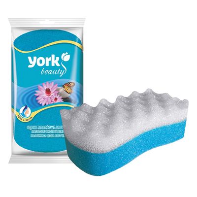 Губка для тела YORK 1шт Motul/бабочка массажная*20