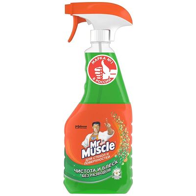 Стеклоочиститель Мr. MUSCLE 530мл Средство для мытья стекол Утренняя Роса триггер