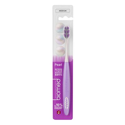 Зубная щетка BIOMED 1шт PEARL WHITE MEDIUM