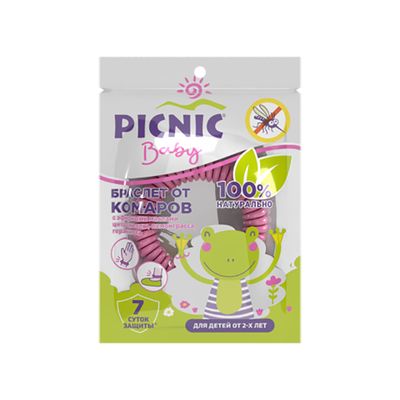 Средство от комаров PICNIC Baby Репеллентный браслет от комаров*80