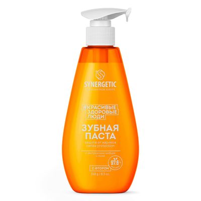 Зубная паста SYNERGETIC 240г защита от кариеса CARIES PROTECTION