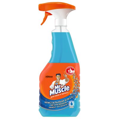 Стеклоочиститель Мr. MUSCLE 530мл Средство для окон и зеркал После Дождя, триггер ПЕРЕЗАПУСК