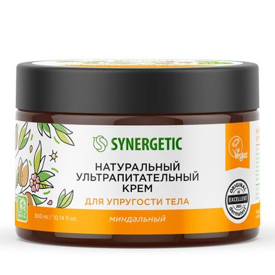 Крем для упругости тела SYNERGETIC 300мл Натуральный ультрапитательный