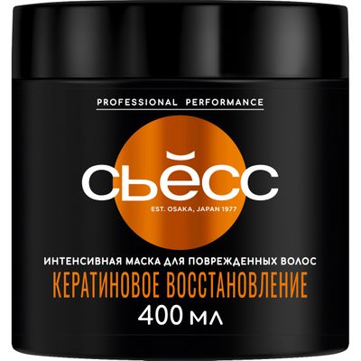 Маска для волос СЬĔСС 400мл Кератиновое восстановление