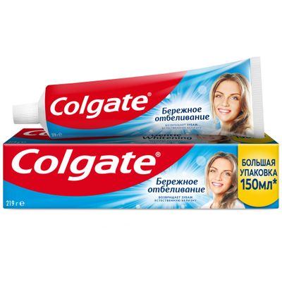Зубная паста COLGATE 150мл Бережное Отбеливание