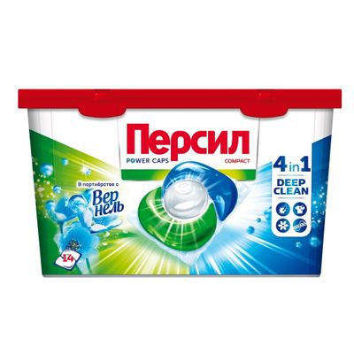 Средство для стирки ПЕРСИЛ 14шт в капсулах Пауэр 4в1 Свежесть от Вернель