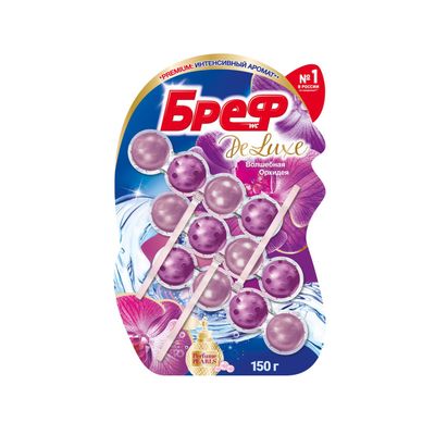 Туалетный блок БРЕФ 3x50г Делюкс Волшебная орхидея