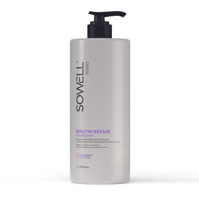 Бальзам для волос SOWELL 1000мл Восстанавливающий KERATIN REPAIR