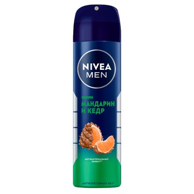 Дезодорант для тела NIVEA MEN 150мл спрей Мандарин и кедр*6