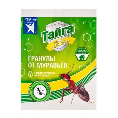 Средство от насекомых ТАЙГА 10г Гранулы от муравьев